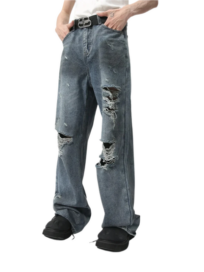 Distressed Flow Denim (Lowest Price)