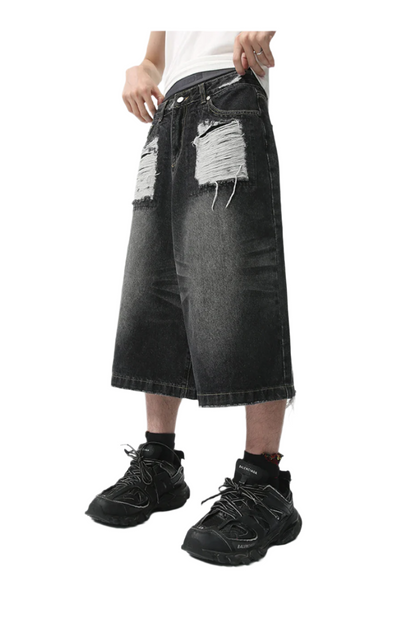 Top Ripped Baggy Jorts