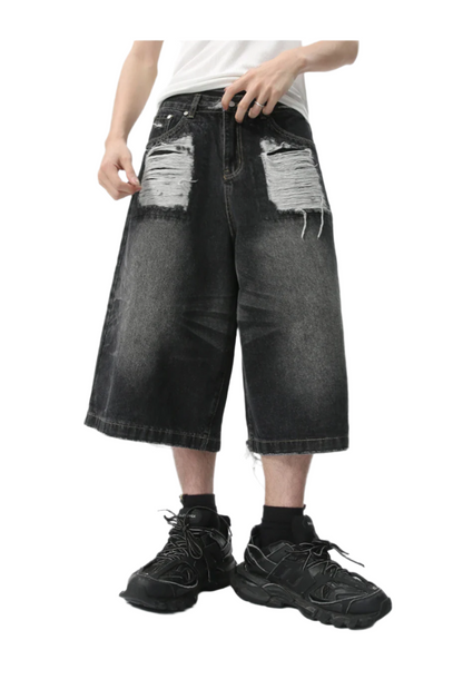 Top Ripped Baggy Jorts