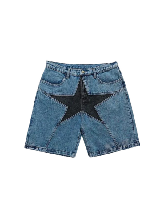 Star Print Jorts