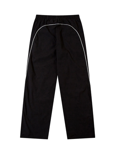 Retro Color Matching Casual Pants