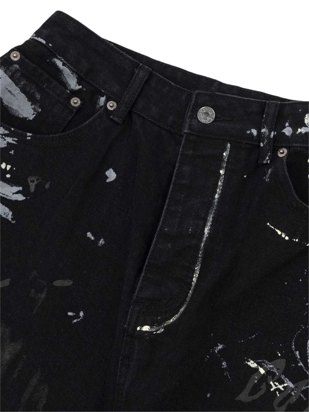 Grafitti Contrast Print Jeans