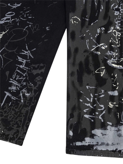 Grafitti Contrast Print Jeans