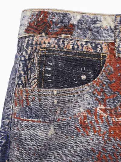 Paisley Punk Distressed Jeans