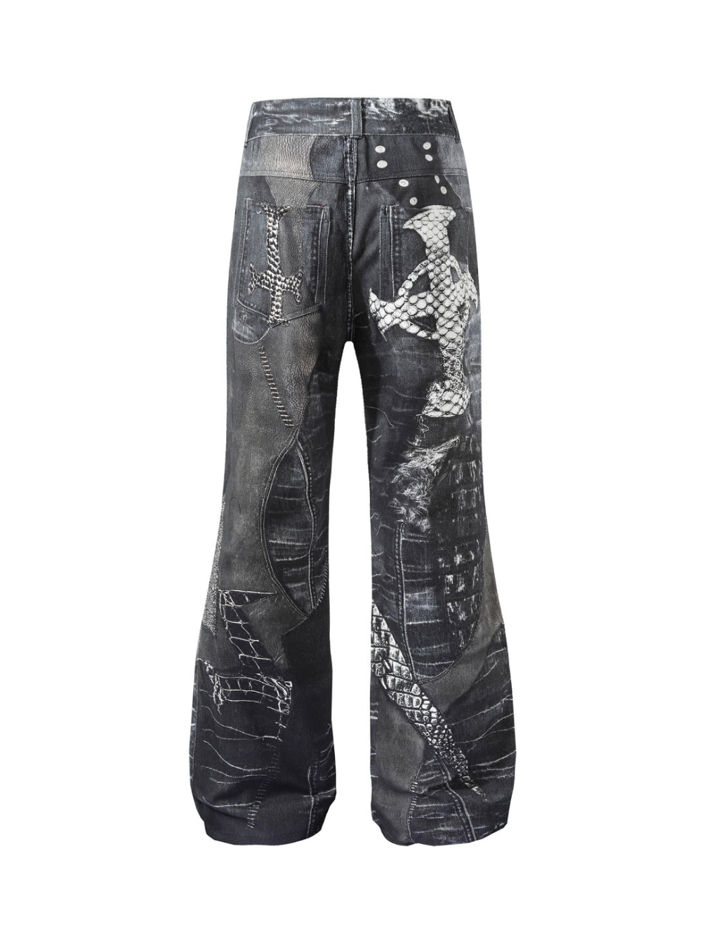 High Street Graphic Printed Jeans