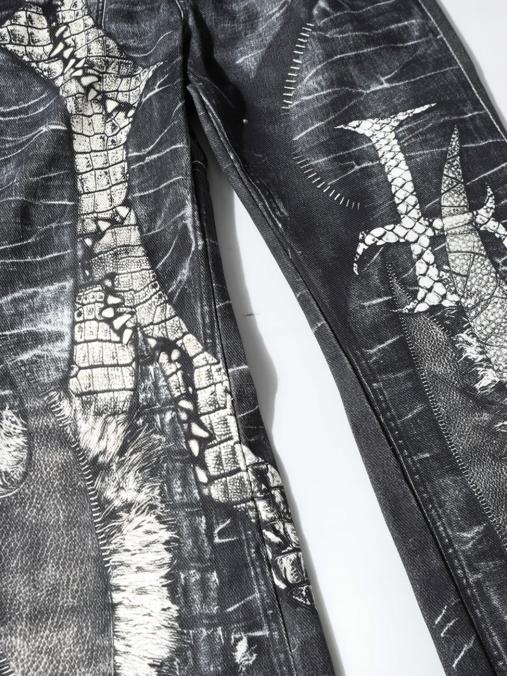 High Street Graphic Printed Jeans