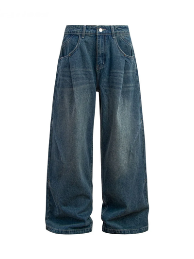 Basic Vintage Wide-Leg Jeans