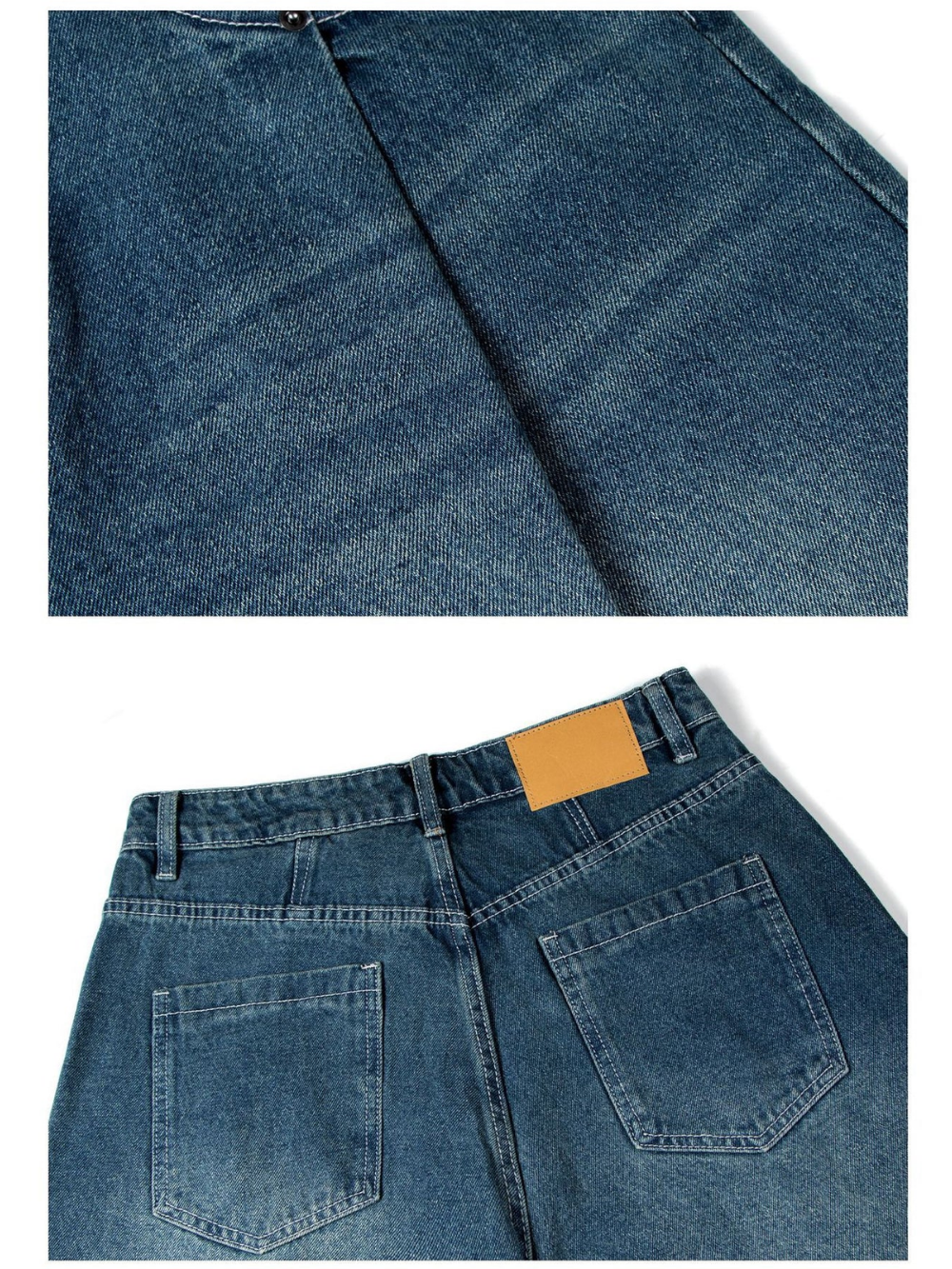 Basic Vintage Wide-Leg Jeans