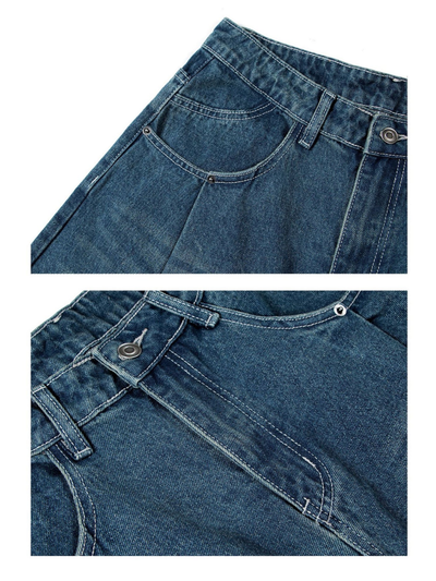 Basic Vintage Wide-Leg Jeans