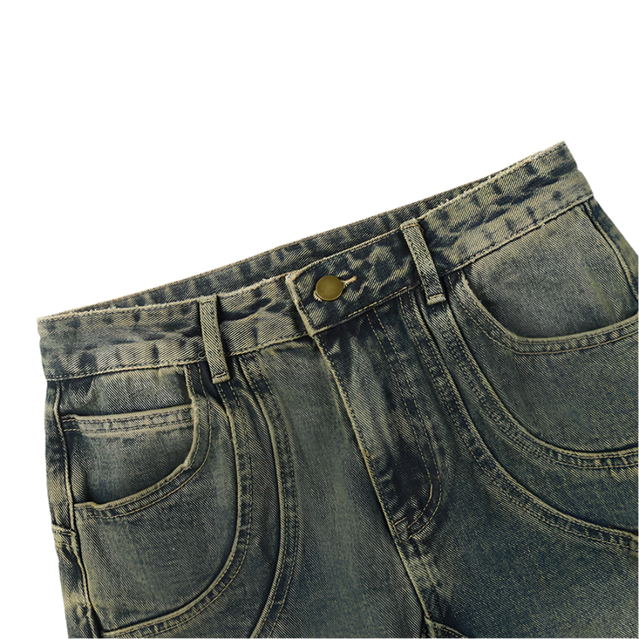 Swirly Washed Denim