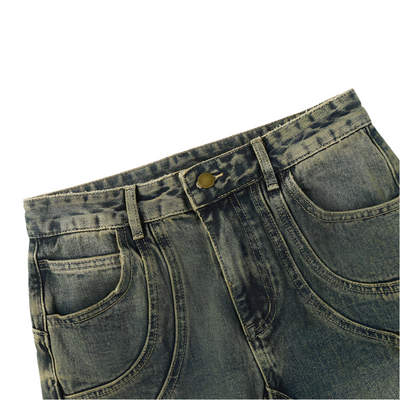 Swirly Washed Denim