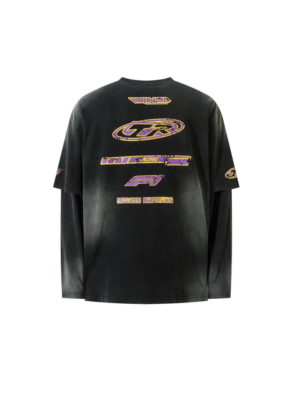 Mccann Brothers Distressed Fake Two Sweatshirt