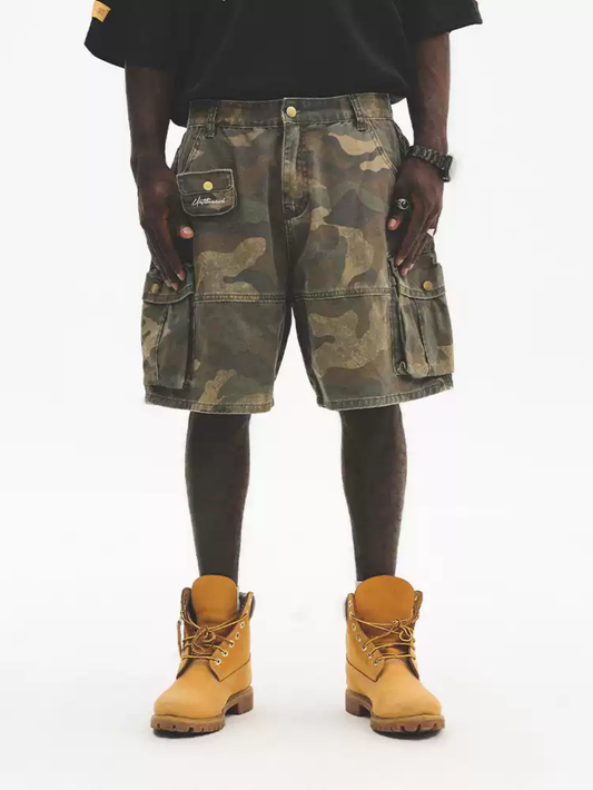 Until We rich Camo Shorts