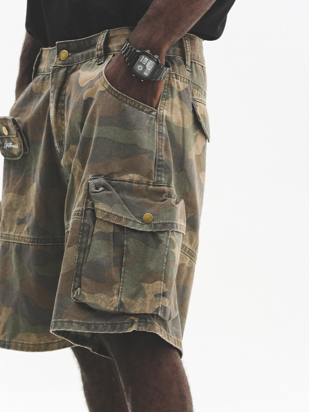 Until We rich Camo Shorts