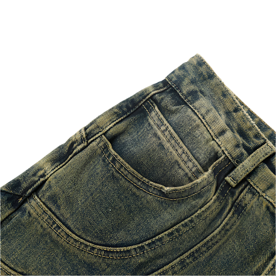 Swirly Washed Denim