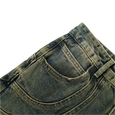 Swirly Washed Denim