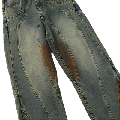 Swirly Washed Denim