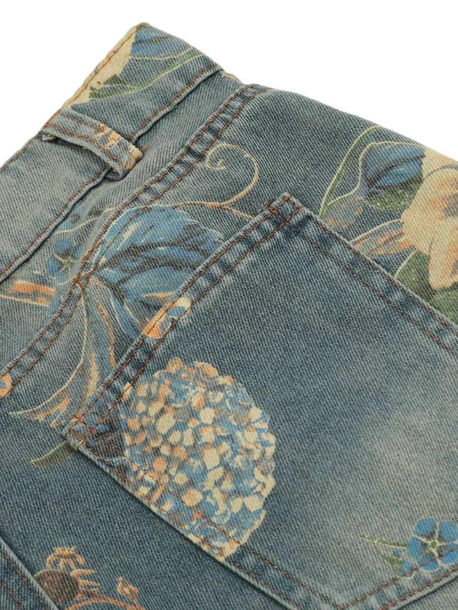 Floral Street Washed Jeans