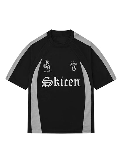 Gothic Font Jersey Street Rap T-Shirt