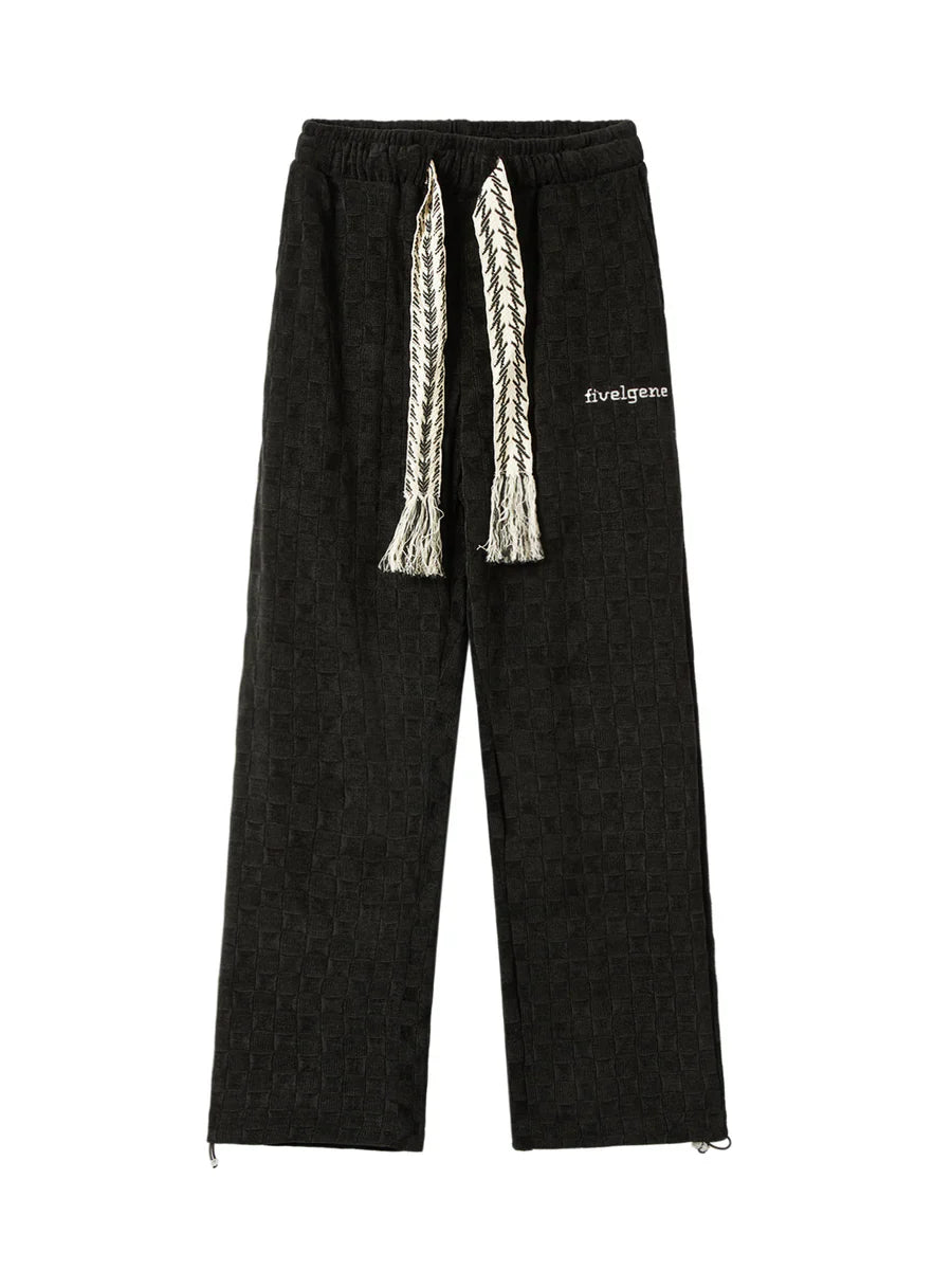 High Waist Straight Cotton Sweatpants