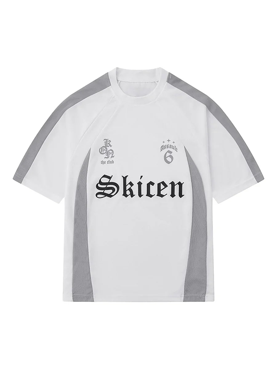 Gothic Font Jersey Street Rap T-Shirt