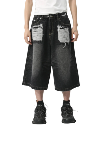 Top Ripped Baggy Jorts