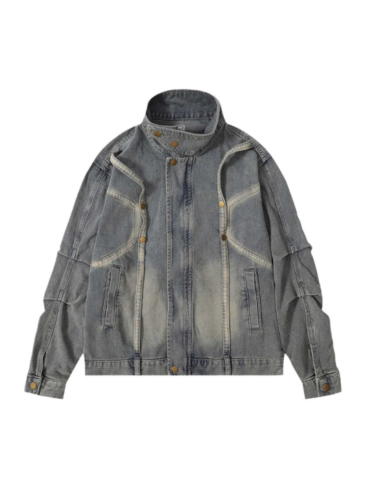 Chic Wavy Denim Jacket for Effortless Style