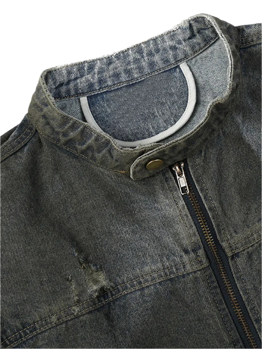 Ultimate Durable Biker Washed Denim Jacket for Adventurous Souls