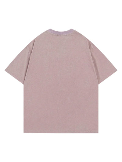 Chess Print Washed T-Shirt