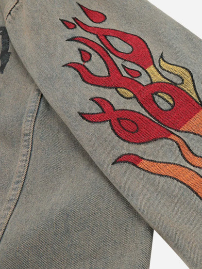 Spooktacular Trick or Treat Denim Jacket