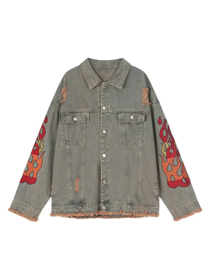 Spooktacular Trick or Treat Denim Jacket