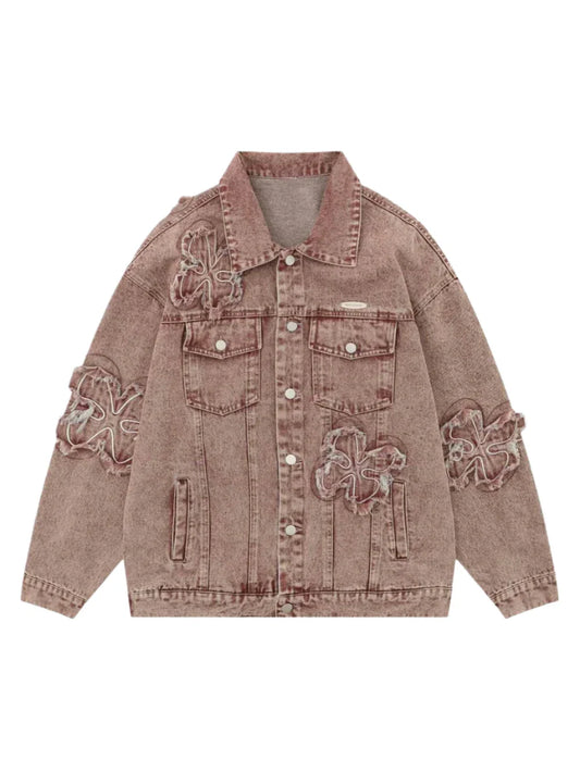 Charming Floral Embroidered Jacket