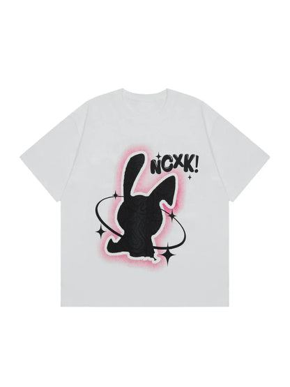 Rabbit Foam Print T-Shirt