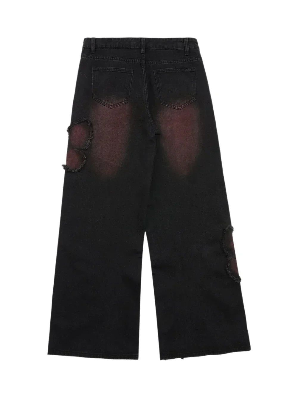 Tie Dye Butterfly Emboirdered Jeans