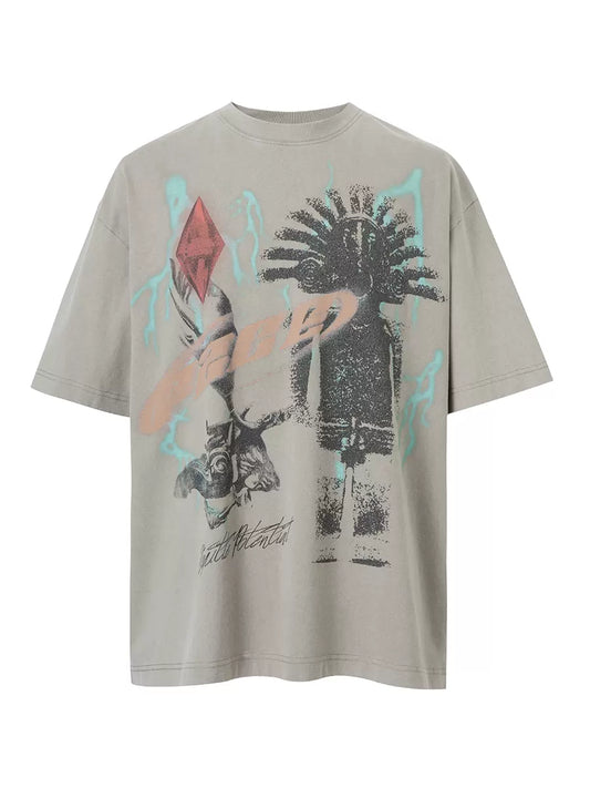 Heavyweight Abstract T-Shirt