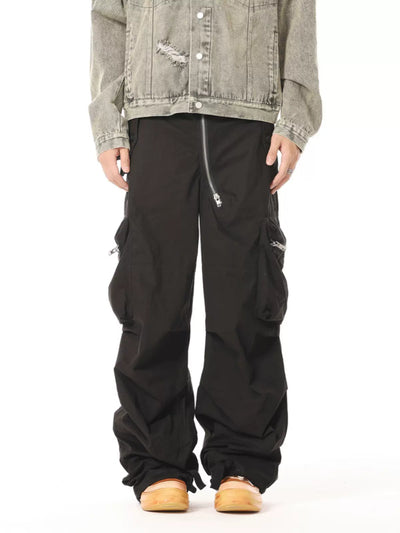 Retro Pleated Cargo Pants