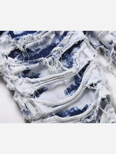 Jeans With Ripped Design