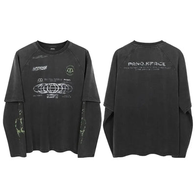 Waterprint Shadow Layer Tee