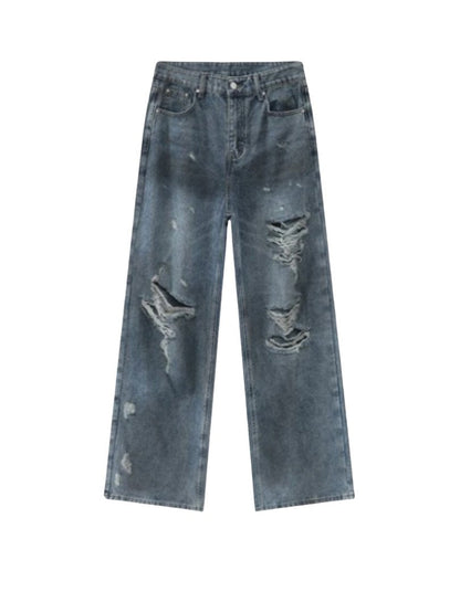 Distressed Flow Denim (Lowest Price)