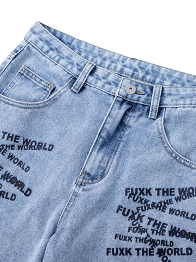 "Fuxk The World" Jeans
