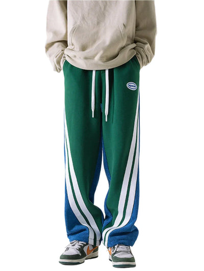 Contrast Corduroy Sweatpants