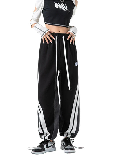 Contrast Corduroy Sweatpants