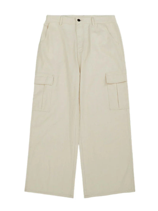 Multi Pocket Wide Leg Cargo Pants