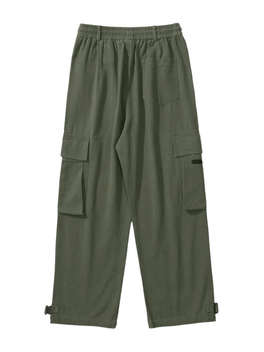 Plain Loose Cargo Pants