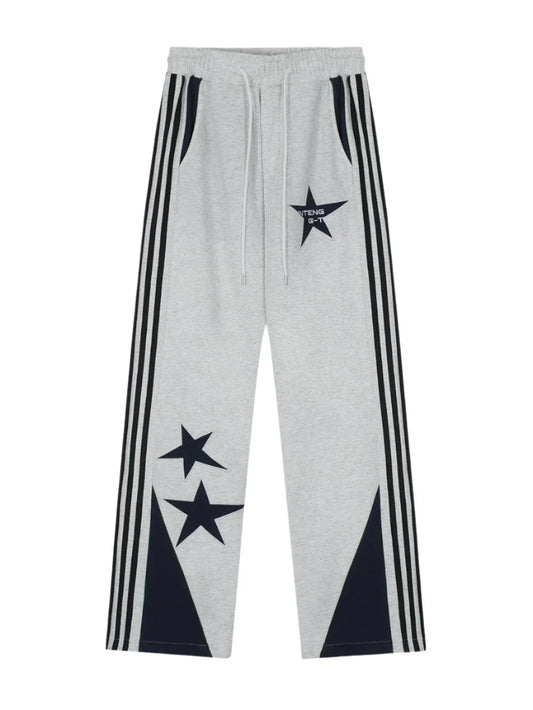 Star Emboirdered Sidestripe Sweats