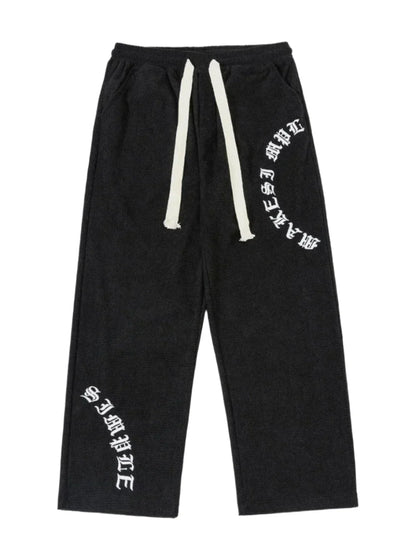 Waffle Emboirdery Sweatpants